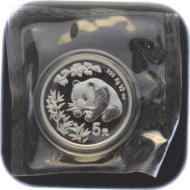 China 5 Yuan 1998 Silber Panda - 1/2 Unze Feinsilber